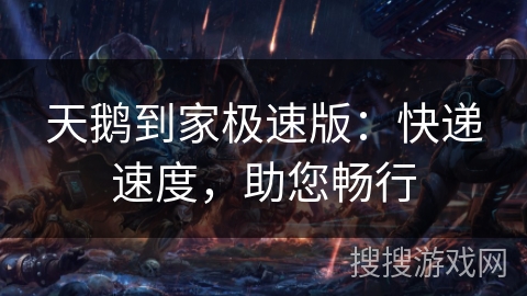 天鹅到家极速版:快递速度,助您畅行 天鹅到家极速版:快递速度,助您畅行