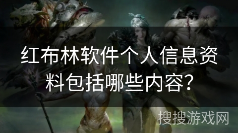 红布林软件个人信息资料包括哪些内容？