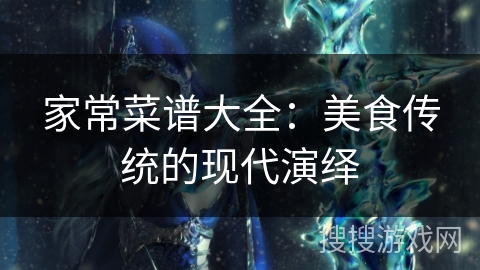 家常菜谱大全：美食传统的现代演绎