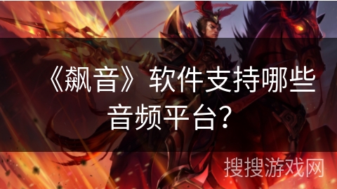 《飙音》软件支持哪些音频平台？