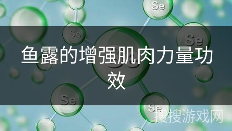 鱼露的增强肌肉力量功效