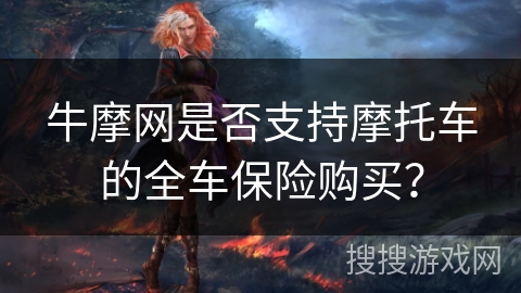 牛摩网是否支持摩托车的全车保险购买? 牛摩网是否支持摩托车的全车保险购买?