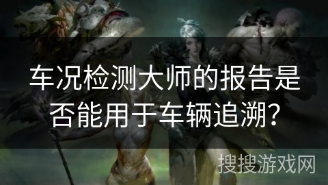 车况检测大师的报告是否能用于车辆追溯？