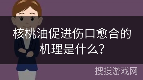 核桃油促进伤口愈合的机理是什么?