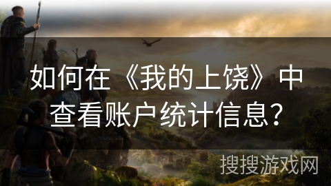如何在《我的上饶》中查看账户统计信息? 如何在《我的上饶》中查看账户统计信息?