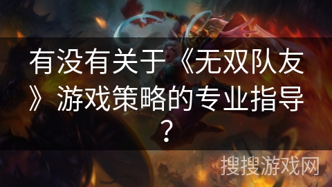 有没有关于《无双队友》游戏策略的专业指导? 有没有关于《无双队友》游戏策略的专业指导?