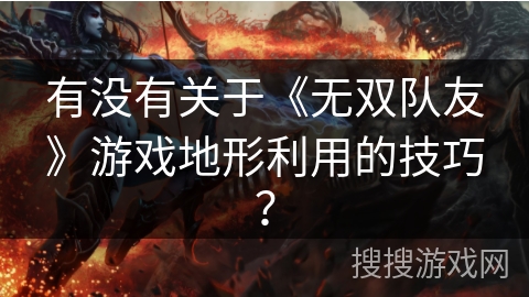 有没有关于《无双队友》游戏地形利用的技巧？