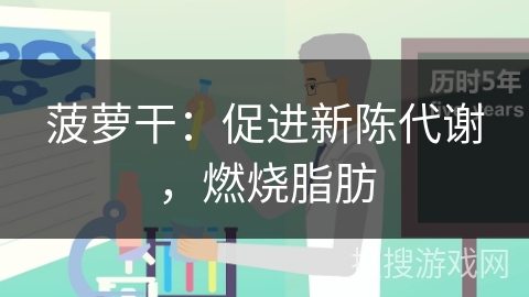 菠萝干：促进新陈代谢，燃烧脂肪
