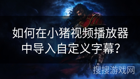 如何在小猪视频播放器中导入自定义字幕? 如何在小猪视频播放器中导入自定义字幕?