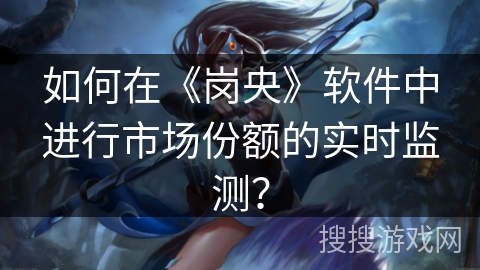 如何在《岗央》软件中进行市场份额的实时监测？