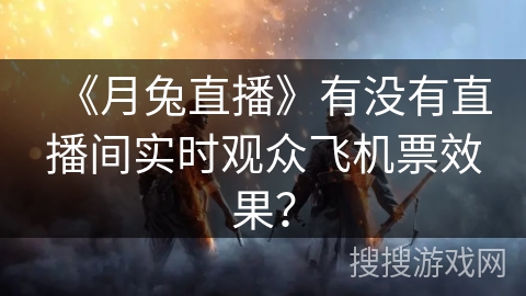 《月兔直播》有没有直播间实时观众飞机票效果？