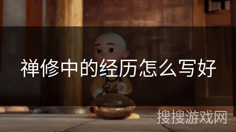 禅修中的经历怎么写好