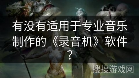 有没有适用于专业音乐制作的《录音机》软件? 有没有适用于专业音乐制作的《录音机》软件?