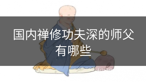 国内禅修功夫深的师父有哪些