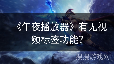 《午夜播放器》有无视频标签功能? 《午夜播放器》有无视频标签功能?