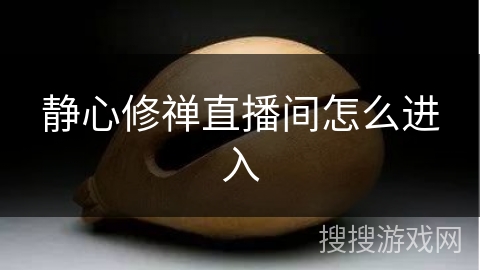静心修禅直播间怎么进入 静心修禅直播间怎么进入
