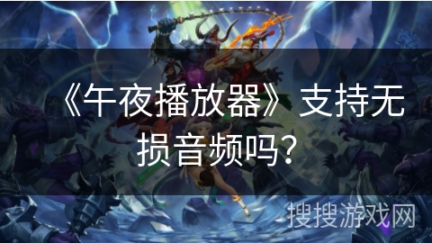 《午夜播放器》支持无损音频吗？