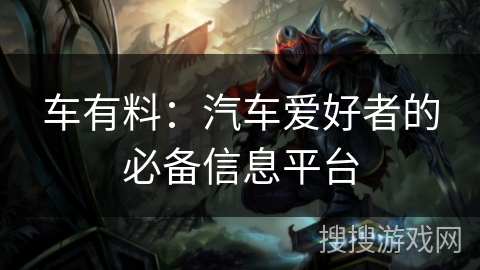 车有料：汽车爱好者的必备信息平台