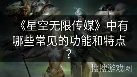 《星空无限传媒》中有哪些常见的功能和特点？