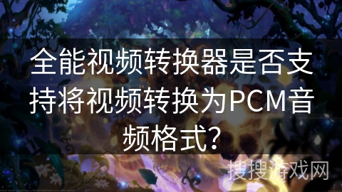 全能视频转换器是否支持将视频转换为PCM音频格式？