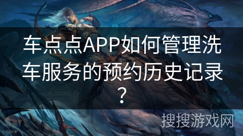 车点点APP如何管理洗车服务的预约历史记录？