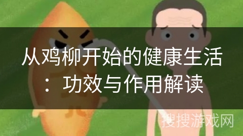 从鸡柳开始的健康生活：功效与作用解读