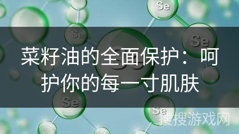 菜籽油的全面保护：呵护你的每一寸肌肤