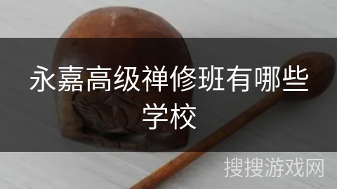 永嘉高级禅修班有哪些学校