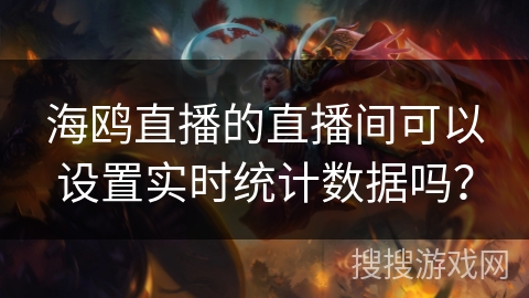 海鸥直播的直播间可以设置实时统计数据吗？