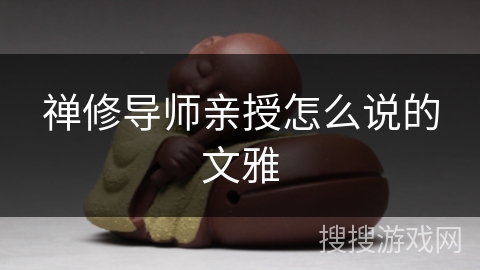 禅修导师亲授怎么说的文雅