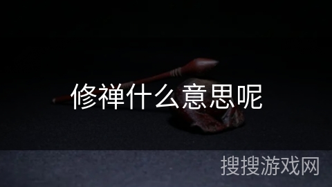 修禅什么意思呢