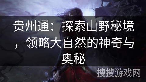 贵州通：探索山野秘境，领略大自然的神奇与奥秘