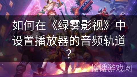 如何在《绿雾影视》中设置播放器的音频轨道？
