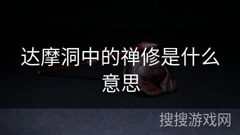 达摩洞中的禅修是什么意思