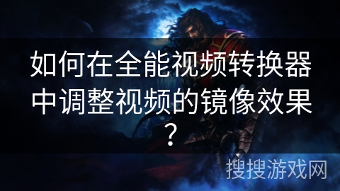 如何在全能视频转换器中调整视频的镜像效果？