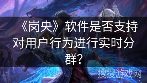 《岗央》软件是否支持对用户行为进行实时分群？