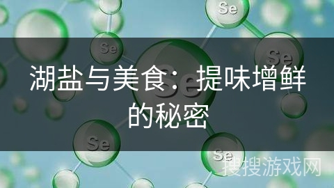 湖盐与美食：提味增鲜的秘密