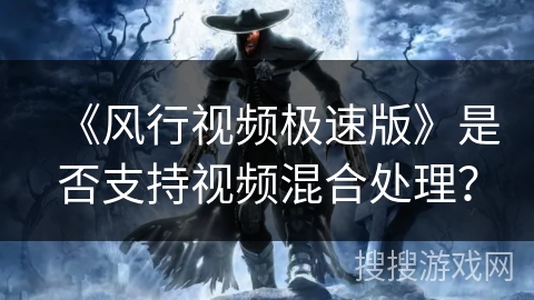 《风行视频极速版》是否支持视频混合处理？