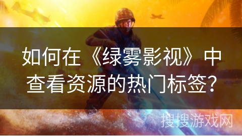 如何在《绿雾影视》中查看资源的热门标签？