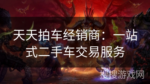 天天拍车经销商：一站式二手车交易服务