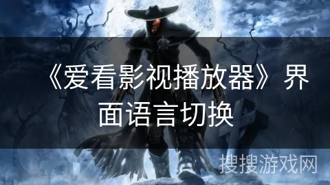 《爱看影视播放器》界面语言切换