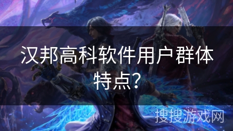 汉邦高科软件用户群体特点？