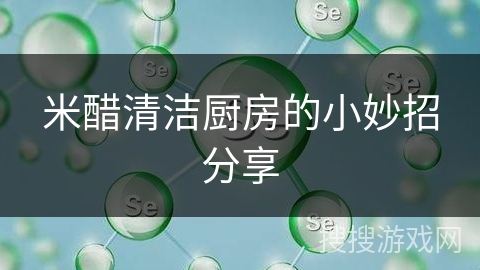 米醋清洁厨房的小妙招分享