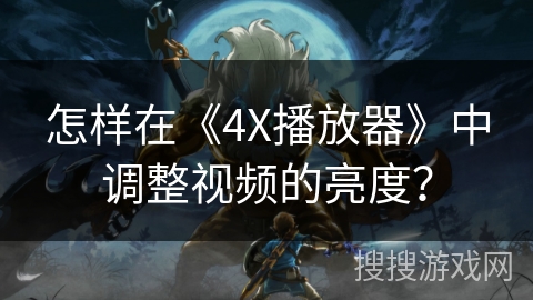 怎样在《4X播放器》中调整视频的亮度？