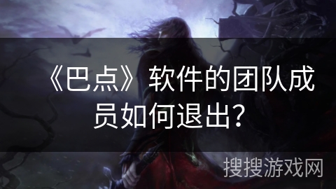 《巴点》软件的团队成员如何退出？