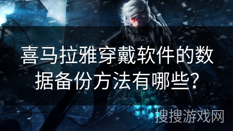 喜马拉雅穿戴软件的数据备份方法有哪些？