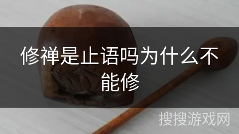 修禅是止语吗为什么不能修