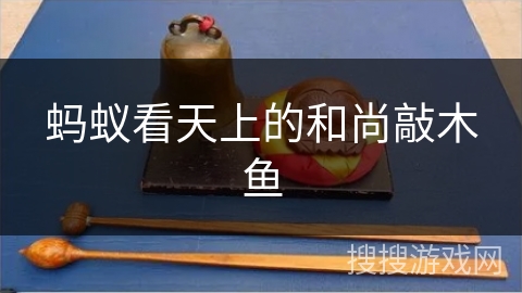 蚂蚁看天上的和尚敲木鱼