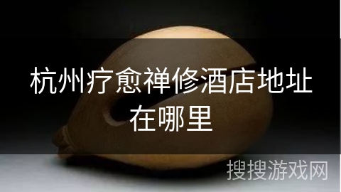 杭州疗愈禅修酒店地址在哪里