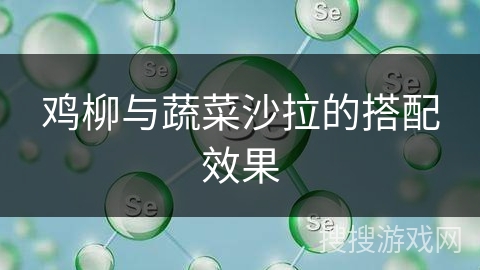 鸡柳与蔬菜沙拉的搭配效果